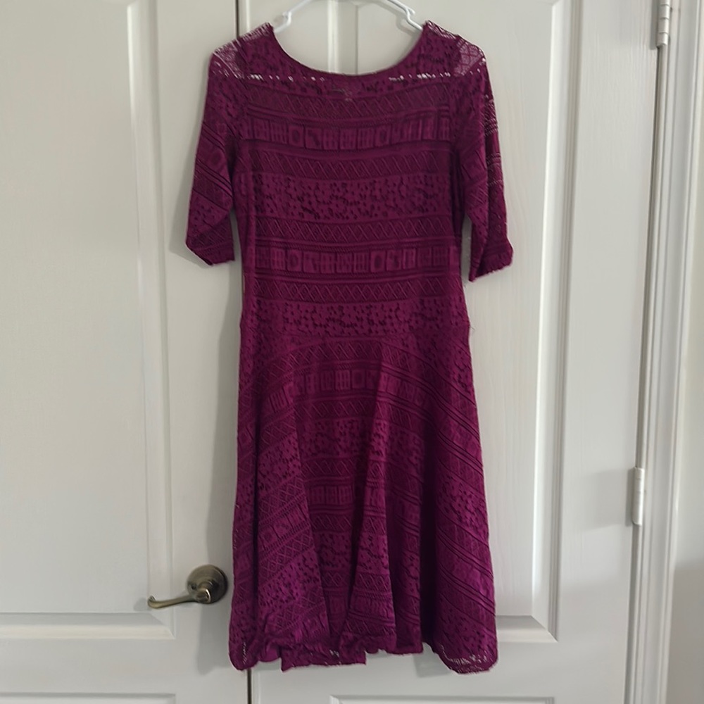 Pink lace dress